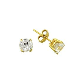 Bilezikhane Tektaş Sarı 1.76 Gram 14 Ayar Altın Küpe