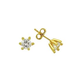 Bilezikhane Tektaş Sarı 1.77 Gram 14 Ayar Altın Küpe