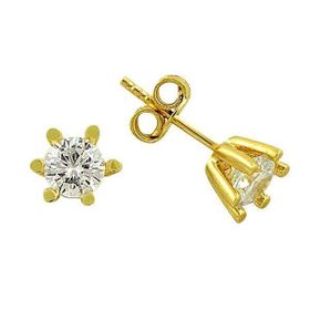 Bilezikhane Tektaş Sarı 1.77 Gram 14 Ayar Altın Küpe