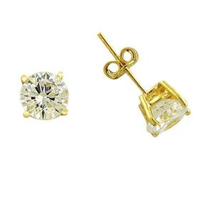Bilezikhane Tektaş Sarı 1.87 Gram 14 Ayar Altın Küpe