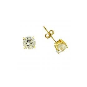 Bilezikhane Tektaş Sarı 1.87 Gram 14 Ayar Altın Küpe