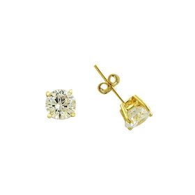 Bilezikhane Tektaş Sarı 1.87 Gram 14 Ayar Altın Küpe