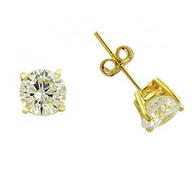 Bilezikhane Tektaş Sarı 1.87 Gram 14 Ayar Altın Küpe