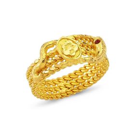 Bilezikhane Üç Sıralı Burma 22 Ayar Altın 6.00 Gram Yüzük