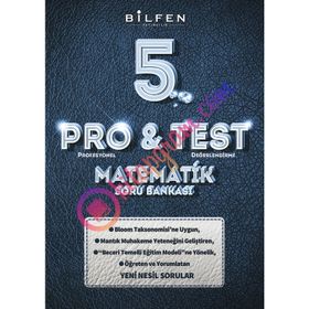 Bilfen 5.Sınıf Pro&Test Matematik Yeni Nesil Soru Bankası