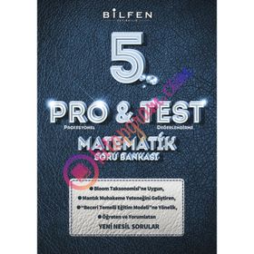 Bilfen 5.Sınıf Pro&Test Matematik Yeni Nesil Soru Bankası