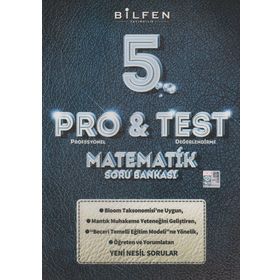 Bilfen 5.Sınıf Pro&Test Matematik Yeni Nesil Soru Bankası