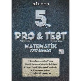 Bilfen 5.Sınıf Pro&Test Matematik Yeni Nesil Soru Bankası