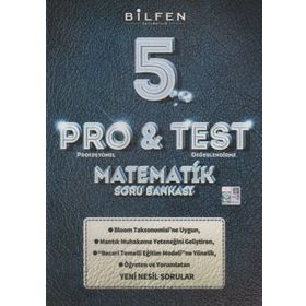 Bilfen 5.Sınıf Pro&Test Matematik Yeni Nesil Soru Bankası