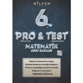 Bilfen 6.Sınıf Pro&Test Matematik Yeni Nesil Soru Bankası