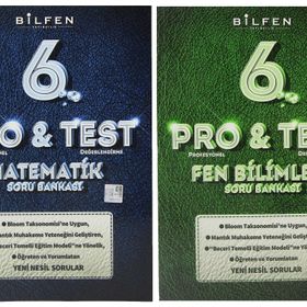 Bilfen 6.Sınıf Pro&Test Matematik Yeni Nesil Soru Bankası