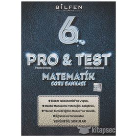 Bilfen 6.Sınıf Pro&Test Matematik Yeni Nesil Soru Bankası