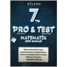 Bilfen 7.Sınıf Pro&Test Matematik Yeni Nesil Soru Bankası