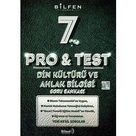 Bilfen 7.Sınıf Pro&Test Matematik Yeni Nesil Soru Bankası