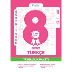 Bilfen Yayın 8. Sınıf Türkçe Depar Yeterlilik Paketi