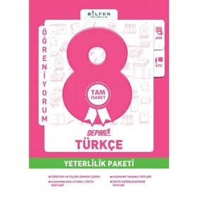 Bilfen Yayın 8. Sınıf Türkçe Depar Yeterlilik Paketi