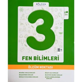 Bilfen Yayınları 3.Sınıf Fen Bilimleri Ölçüm Noktası Soru Bankası