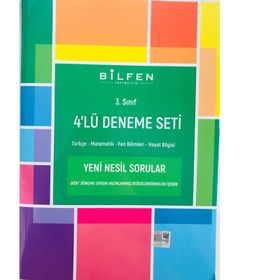 Bilfen Yayınları - 3. Sınıf Tüm Dersler 4'lü Deneme Seti