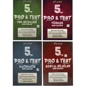 Bilfen Yayınları 5. Sınıf Pro & Test Soru Bankası Seti 4 Kitap