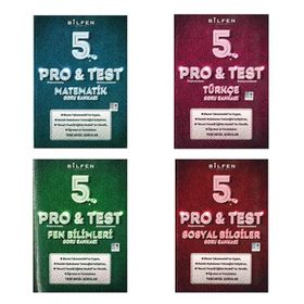 Bilfen Yayınları 5. Sınıf Pro & Test Soru Bankası Seti 4 Kitap