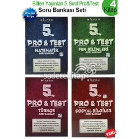 Bilfen Yayınları 5. Sınıf Pro & Test Soru Bankası Seti 4 Kitap