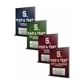 Bilfen Yayınları 5. Sınıf Pro & Test Soru Bankası Seti 4 Kitap