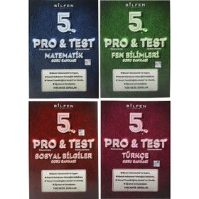 Bilfen Yayınları 5. Sınıf Pro & Test Soru Bankası Seti 4 Kitap