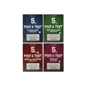 Bilfen Yayınları 5. Sınıf Pro & Test Soru Bankası Seti 4 Kitap