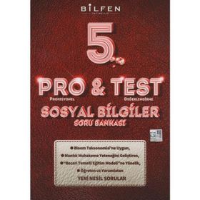 Bilfen Yayınları 5. Sınıf Pro Test Sosyal Bilgiler Soru Bankası