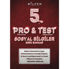 Bilfen Yayınları 5. Sınıf Pro Test Sosyal Bilgiler Soru Bankası