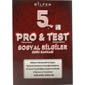 Bilfen Yayınları 5. Sınıf Pro Test Sosyal Bilgiler Soru Bankası