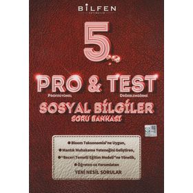 Bilfen Yayınları 5. Sınıf Pro Test Sosyal Bilgiler Soru Bankası