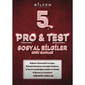 Bilfen Yayınları 5. Sınıf Pro Test Sosyal Bilgiler Soru Bankası