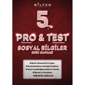 Bilfen Yayınları 5. Sınıf Pro Test Sosyal Bilgiler Soru Bankası