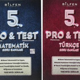 Bilfen Yayınları 5. Sınıf Pro&Test Soru Bankası Seti 5 Kitap