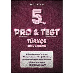 Bilfen Yayınları 5.Sınıf Türkçe Pro Test Soru Bankası