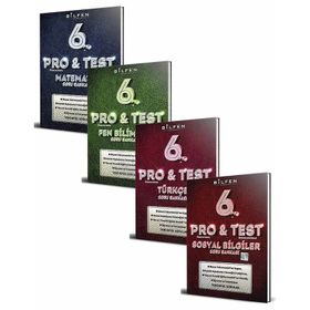 Bilfen Yayınları 6. Sınıf Pro & Test Soru Bankası Seti 4 Kitap