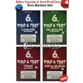 Bilfen Yayınları 6. Sınıf Pro & Test Soru Bankası Seti 4 Kitap