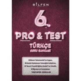 Bilfen Yayınları 6. Sınıf Pro & Test Türkçe Soru Bankası