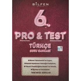 Bilfen Yayınları 6. Sınıf Pro & Test Türkçe Soru Bankası