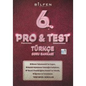 Bilfen Yayınları 6. Sınıf Pro & Test Türkçe Soru Bankası
