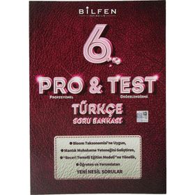 Bilfen Yayınları 6. Sınıf Pro & Test Türkçe Soru Bankası