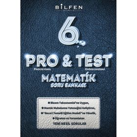 Bilfen Yayınları 6. Sınıf Pro&test Matematik Soru Bankası