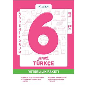 Bilfen Yayınları 6. Sınıf Türkçe Depar Yeterlilik Paketi