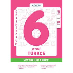 Bilfen Yayınları 6.Sınıf Türkçe Depar Yeterlilik Paketi