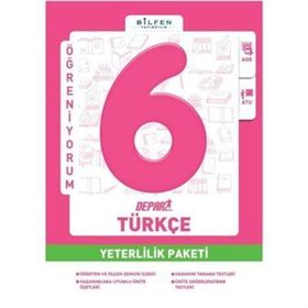 Bilfen Yayınları 6.Sınıf Türkçe Depar Yeterlilik Paketi