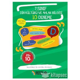Bilfen Yayınları - 7.Sınıf Din Kültürü ve Ahlak Bilgisi 10 Deneme Sınavı - kollektif