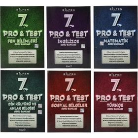Bilfen Yayınları 7. Sınıf Pro&Test Soru Bankası Seti 5 Kitap
