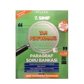 Bilfen Yayınları 7. Sınıf Tam Performans Paragraf Soru Bankası
