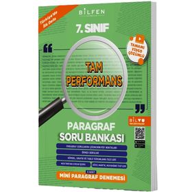Bilfen Yayınları 7. Sınıf Tam Performans Paragraf Soru Bankası